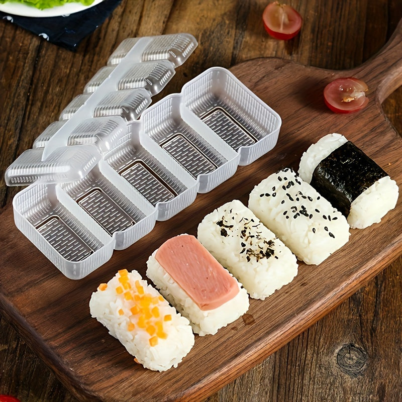 Kitchen accessories like the 1pc Nigiri Sushi Mold Rice Ball Maker can help you create perfect sushi rolls every time. This non-stick tool is a must-have for any sushi lover's kitchen gadget collection.