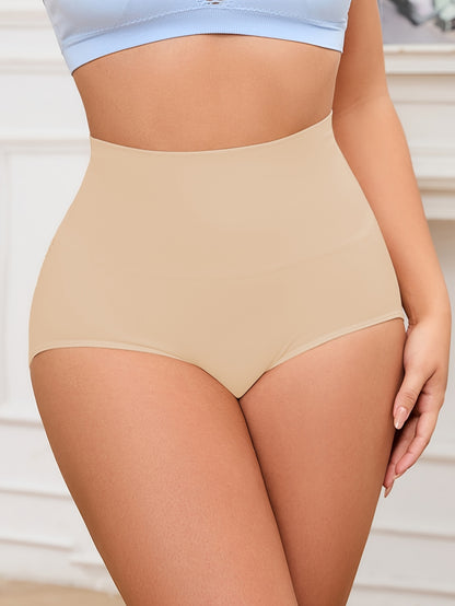 ZIMI COLLECTION Seamless High-Waist Shaping Panties with Tummy Control & Butt Lift, Breathable Mesh Detail, Comfortable Daily Wear - Nylon & Elastane Blend