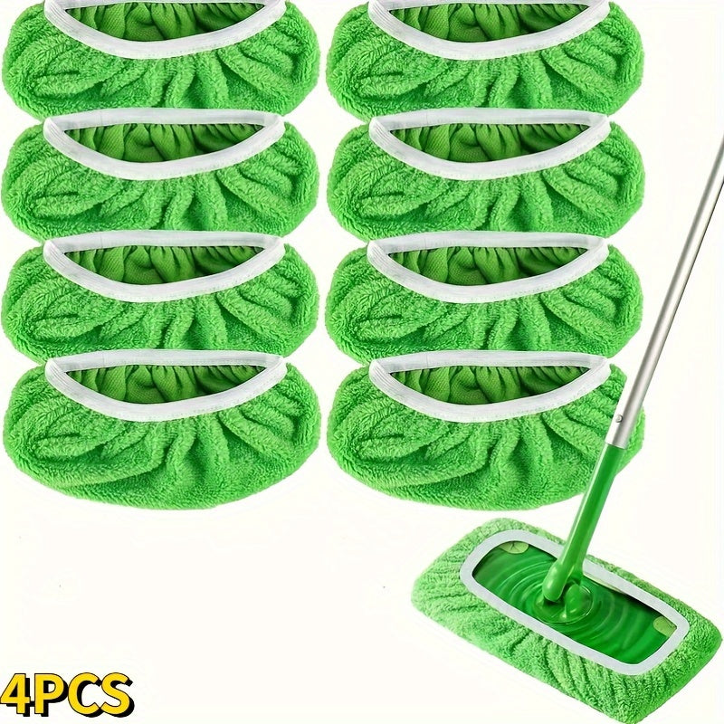 Reusable mop replacement pads available in sets of 2, 4, or 8. These flat floor mop cloths are washable and durable with high dirt and water absorption for both wet and dry use. Easy to clean and perfect for all your cleaning needs this holiday season.