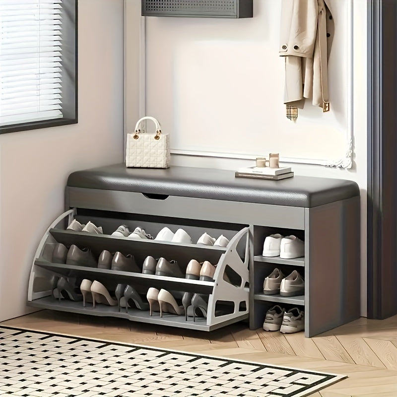 Two sleek silver-tone flip drawers with stainless steel brackets, designed for easy installation and featuring durable organizational hinges.