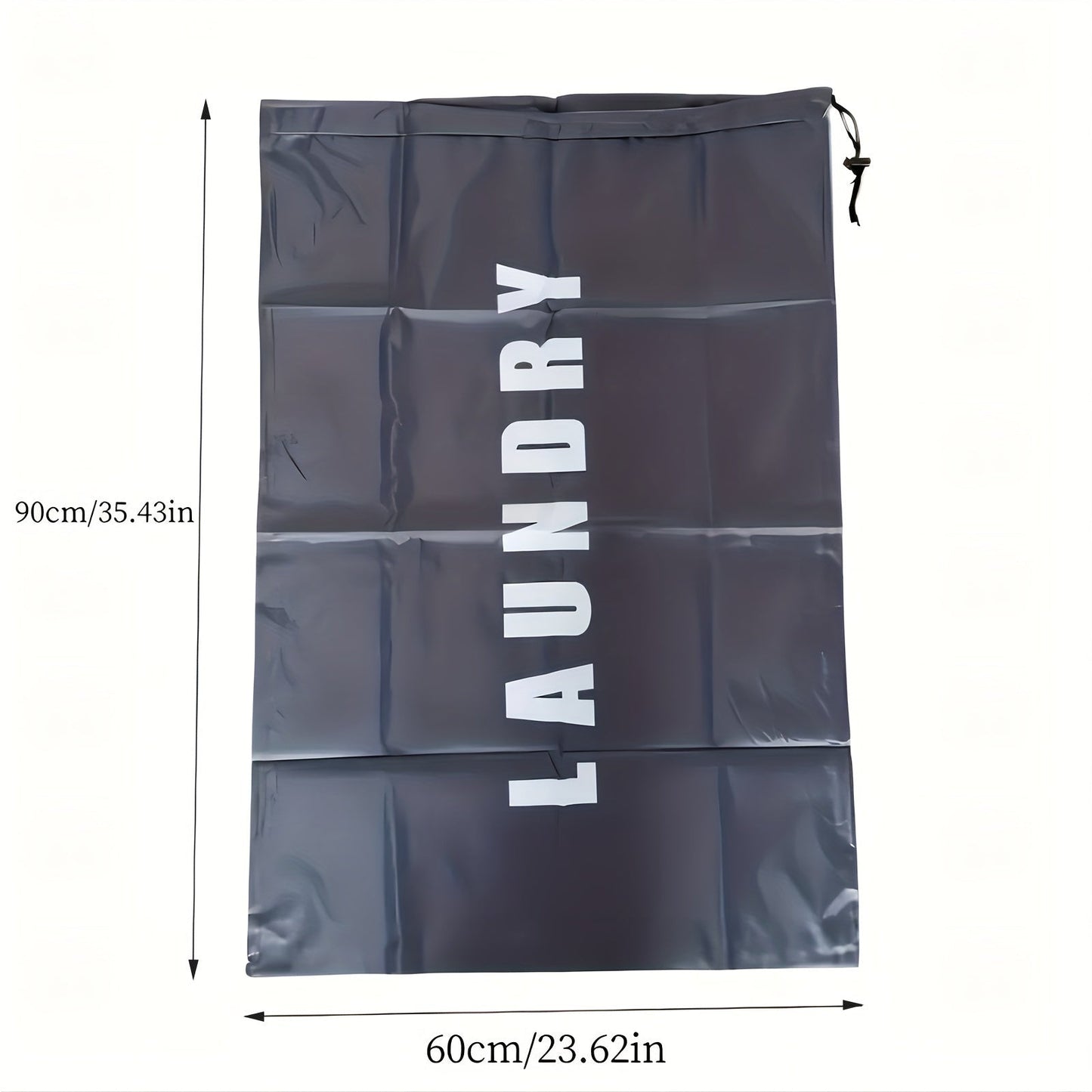 Large Waterproof Drawstring Laundry Bag, Foldable and Anti-Tear. Perfect for storing clothes and keeping them dust-free. Easily machine washable and ideal for dormitories and home storage. Complete your storage supplies with this must-have item!