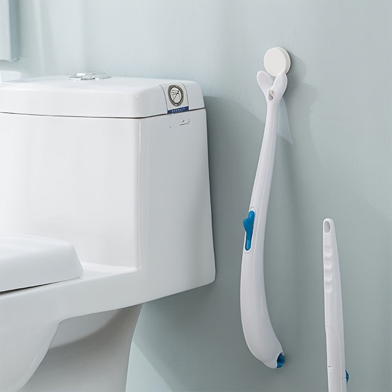 Get the ultimate in bathroom cleaning convenience with our Disposable Toilet Cleaning Brush Set! This set includes 1 toilet brush and 12 replacement brush heads, ensuring you always have a fresh, clean brush on hand. Hang it in your bathroom as a