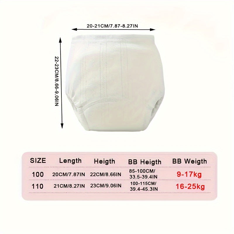 One piece of solid color training pants, reusable diaper, teaching pants, fabric diapers, breathable diaper