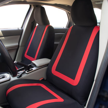 U-Design polyester car seat cover fits 5 seats.