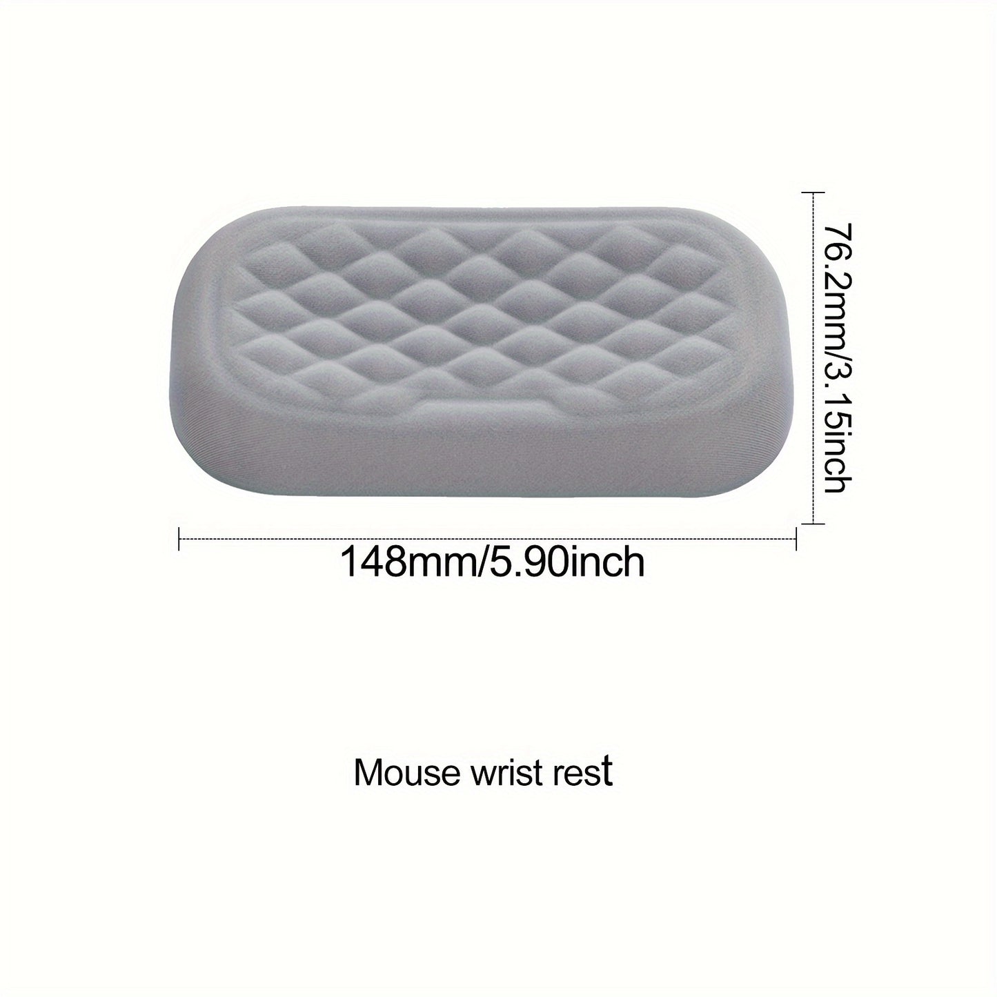 Ergonomic keyboard and mouse wrist rests for comfortable typing and mousing.