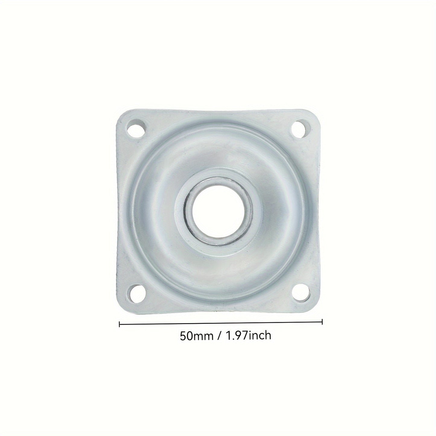 Set of 5 Square Turntable Bearings for Kitchen Hardware, with Swivel Plate Rotating Bearing Plates, 3.81cm Diameter. Perfect for Kitchen, Painting, Makeup Holder, and Office Use