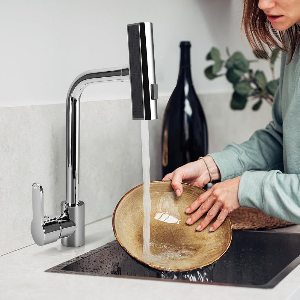 Upgrade your bathroom and kitchen sink with our Universal Multi-Function Faucet Adapter. This versatile design features a Three-Speed Switching Waterfall Water Flow, Rotatable Spray Head, and Splash-Proof capabilities. Durable replacement parts ensure