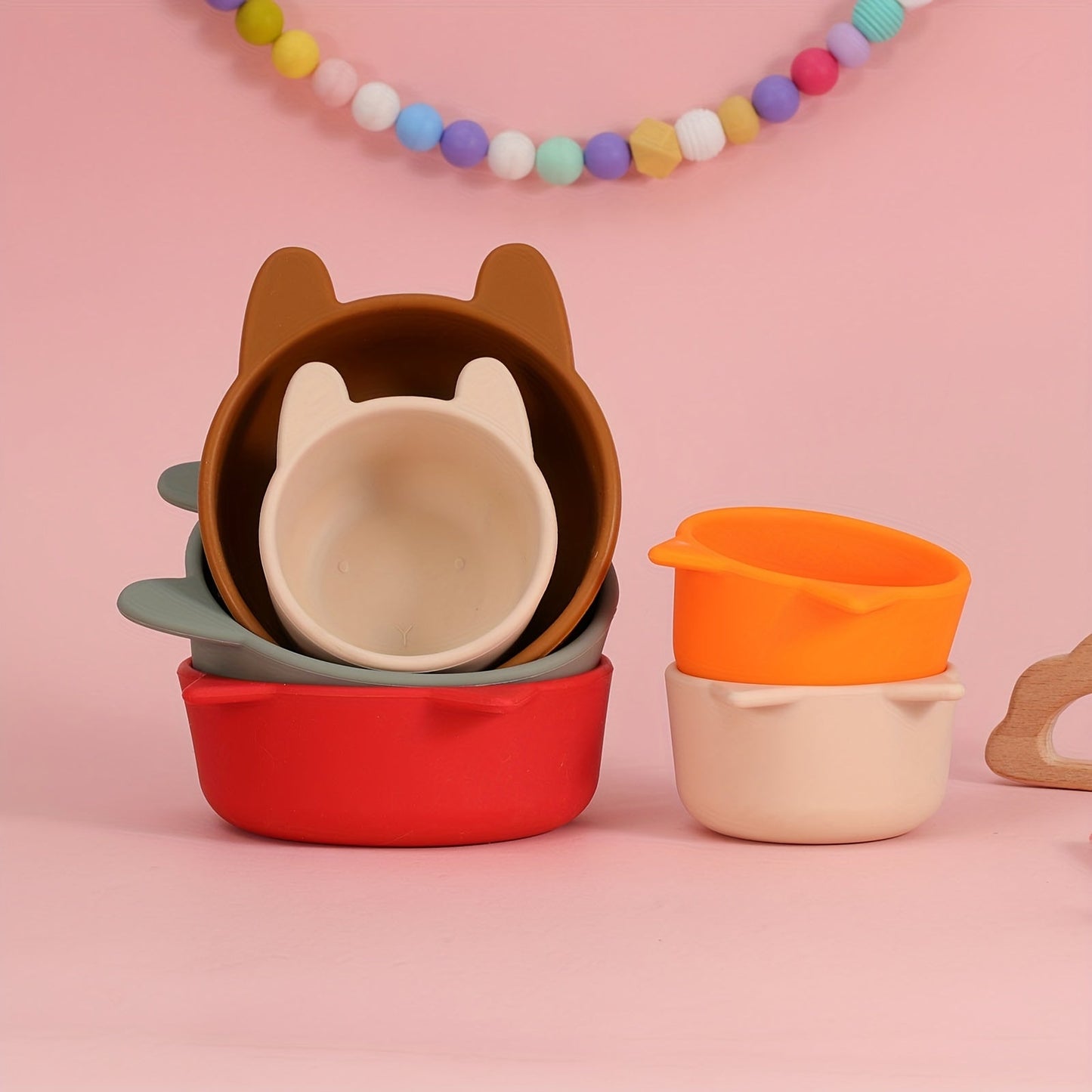 Adorable Silicone Baby Food Bowl Without BPA - Ideal for Feeding and Tableware!