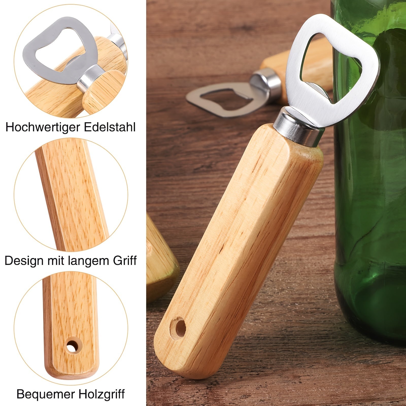 Wooden Bottle Opener, personalized, perfect for holidays and occasions, gift for men.