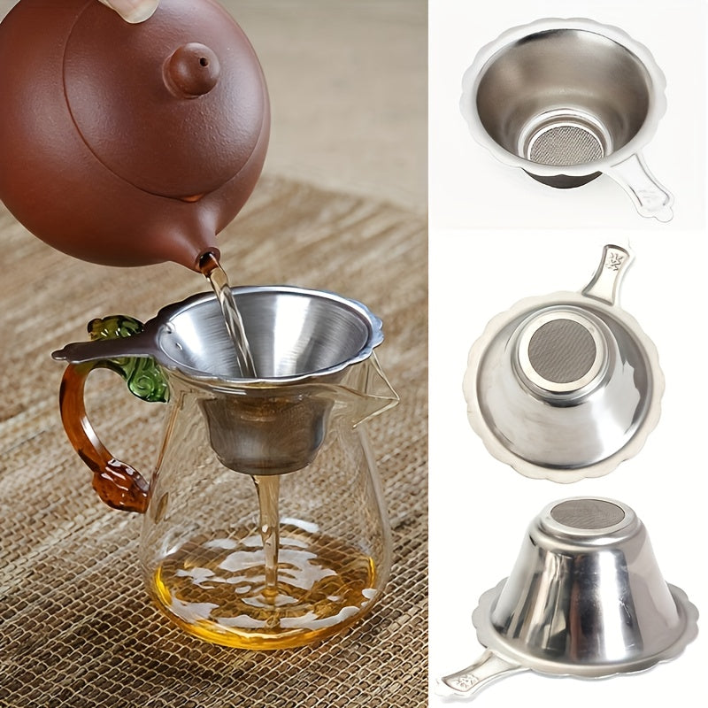 Set of 2 Stainless Steel Tea & Coffee Infusers - Ideal Fine Mesh Strainers for Loose Leaf Tea and Ground Coffee, Essential Kitchen Tool for Brewing