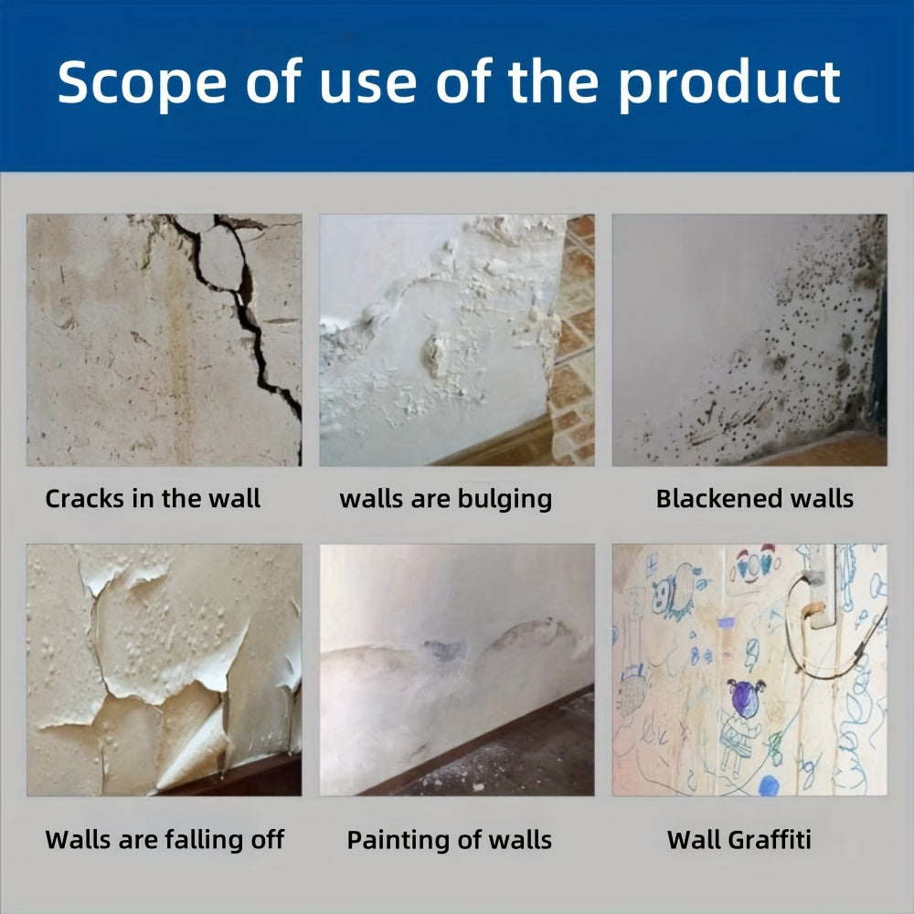 Wall Putty- Durable, Crack-Preventing Plasterboard Repair Compound suitable for walls, dents, and cracks. White, odorless, with mild ingredients for long-lasting repair.