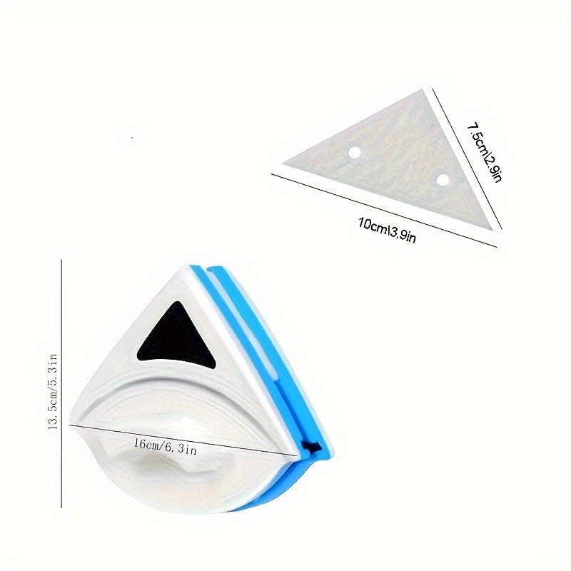 Ikki tomonlama magnit deraza tozalagich - Qo'lda, 5mm gacha bo'lgan bitta shisha uchun oddiy shisha tozalagich - Oila va avtomobil foydalanishi uchun ideal