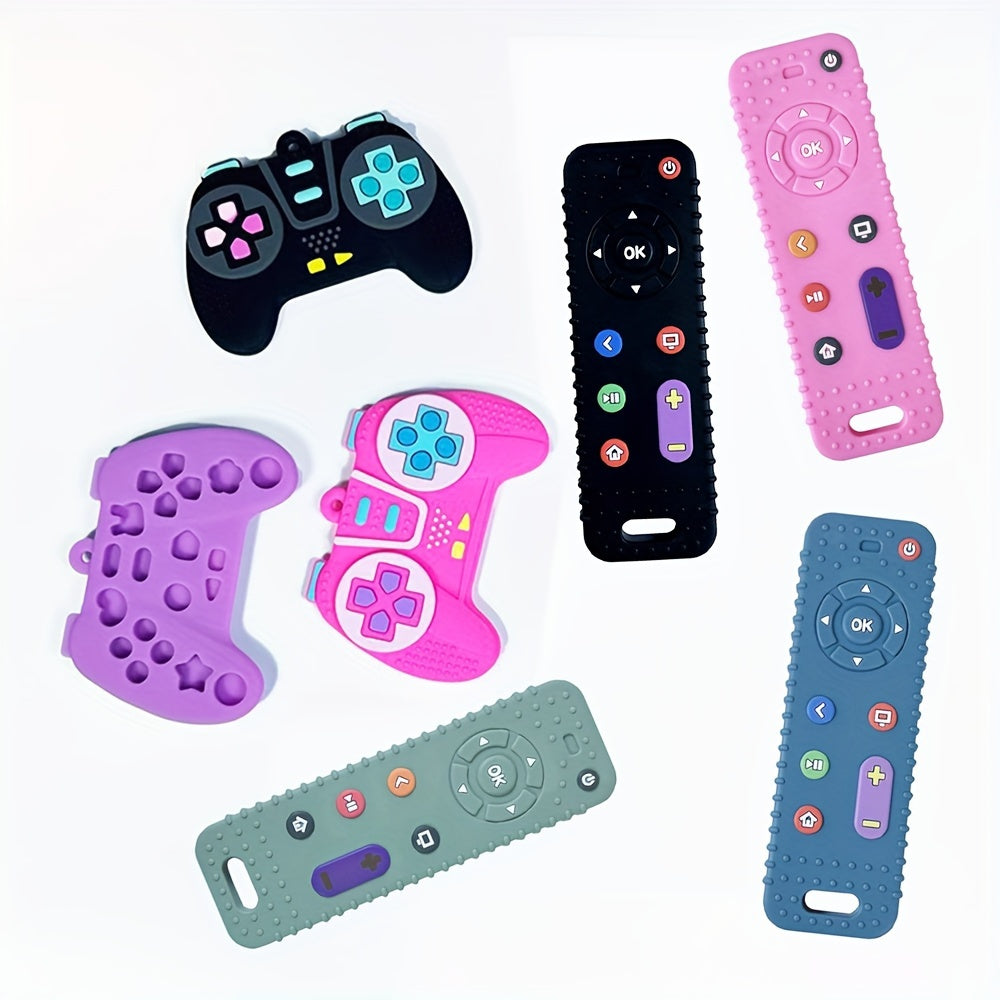 Silicone Simulation Remote Control Game Handle Baby Teething Toy - Perfect Gift for Baby to Prevent Eating