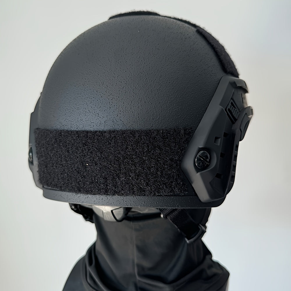 Tactical Helmet FRP with Accessory Rails & Adjustable Straps, 1 Piece of High-Protection Adventure Gear