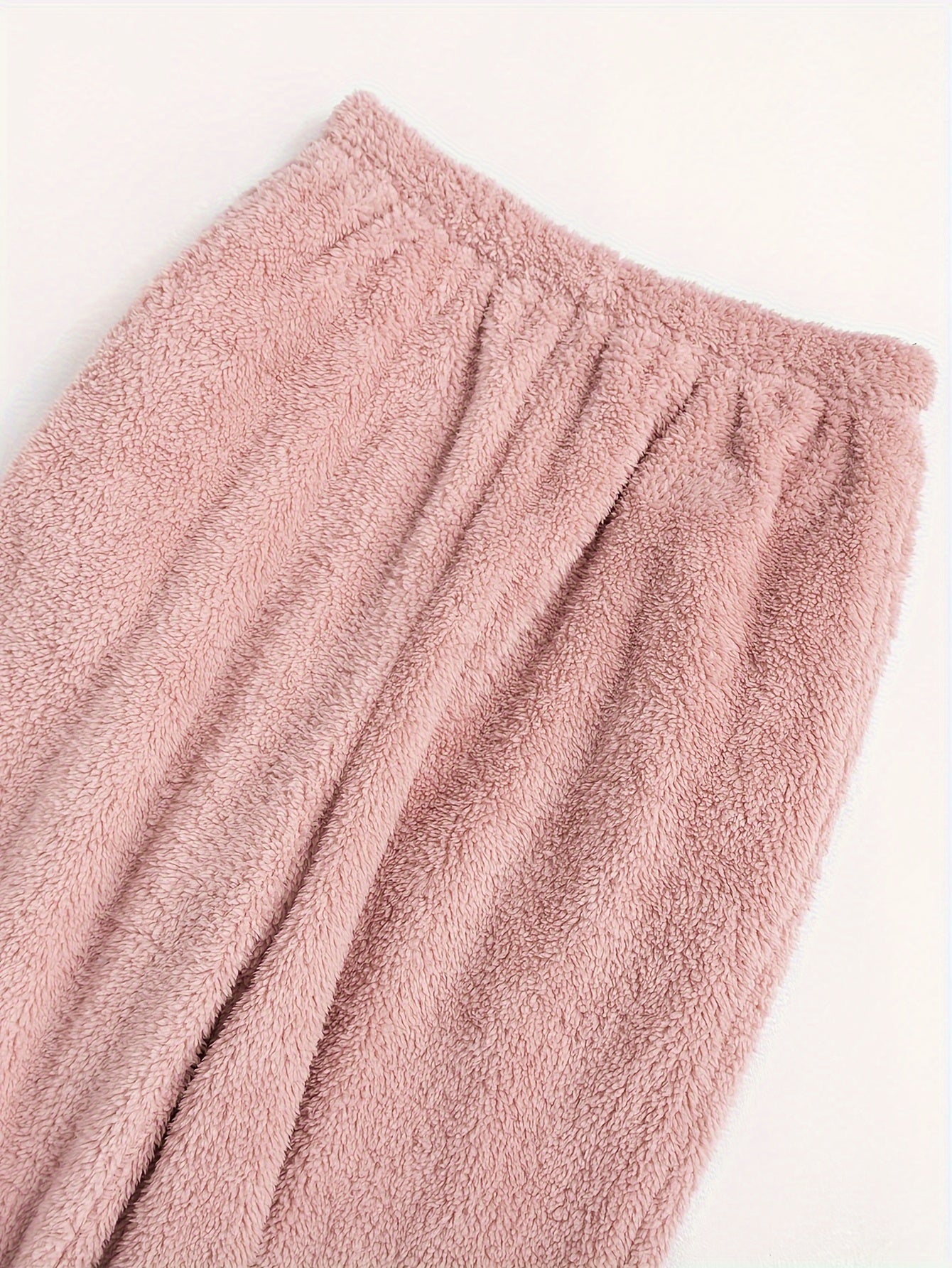 Cozy lounge pants with soft, elastic waistband for women's loungewear and sleepwear.