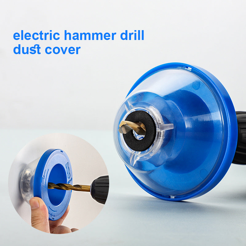 Dustproof cover for impact drill and electric drill bits with connection bowl and accessories