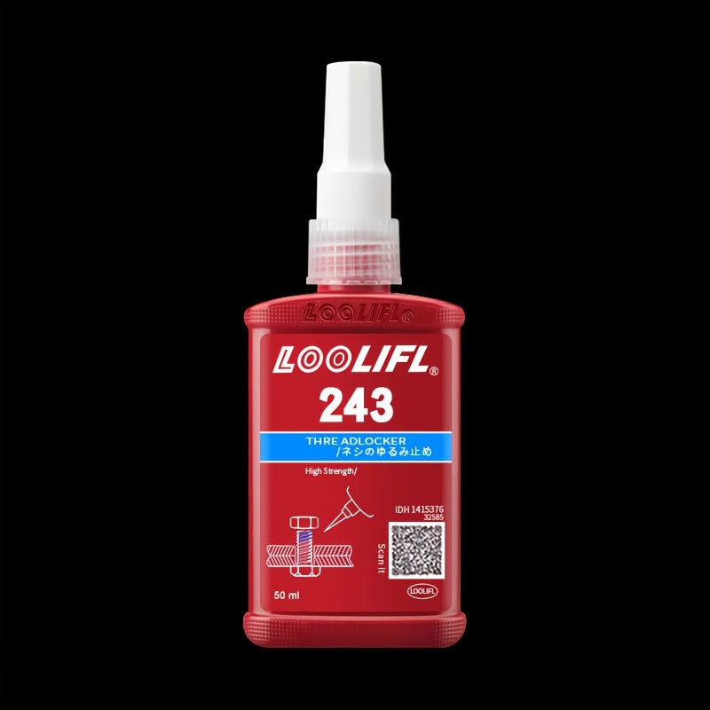 LOCTITE 243 10ml Screw Locking Adhesive, High Strength, High Temperature Resistant, Anti-Vibration, Detachable, for Metal Compatible Materials