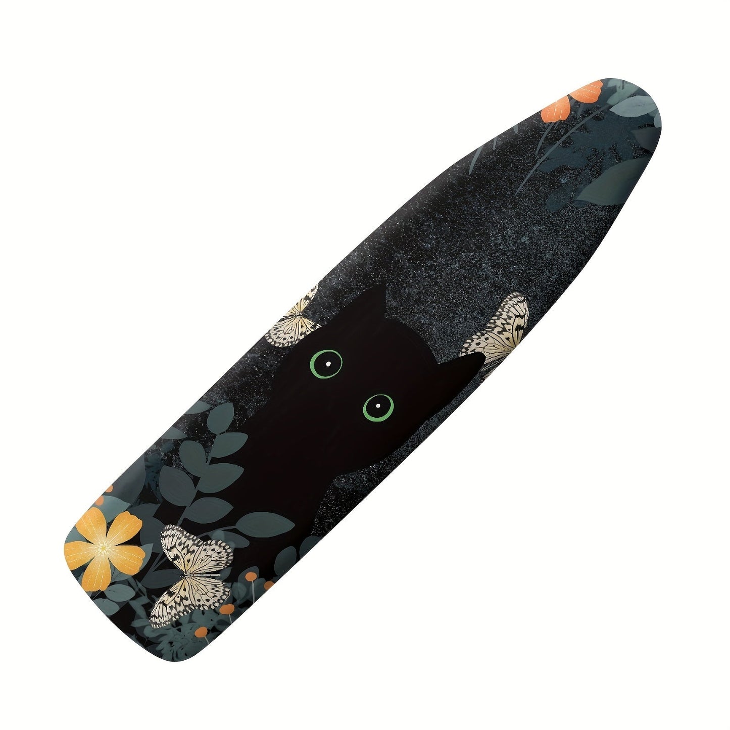 Get the Rshubino Ironing Cover with an adorable Cat Cartoon Design! Keep your ironing board dust-free and protected with this easy-to-install, non-stick pad. No need for electricity - simply fit it onto your standard iron and start ironing away!