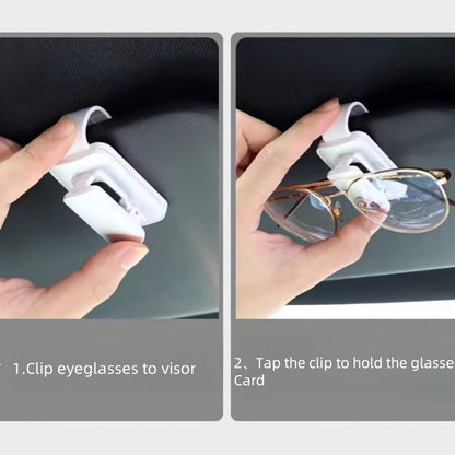 Fashion Flame Skull Car Glasses Holder - Plastic Sunshade Clip with Card Storage and Glasses Box is a stylish and practical choice for your car.