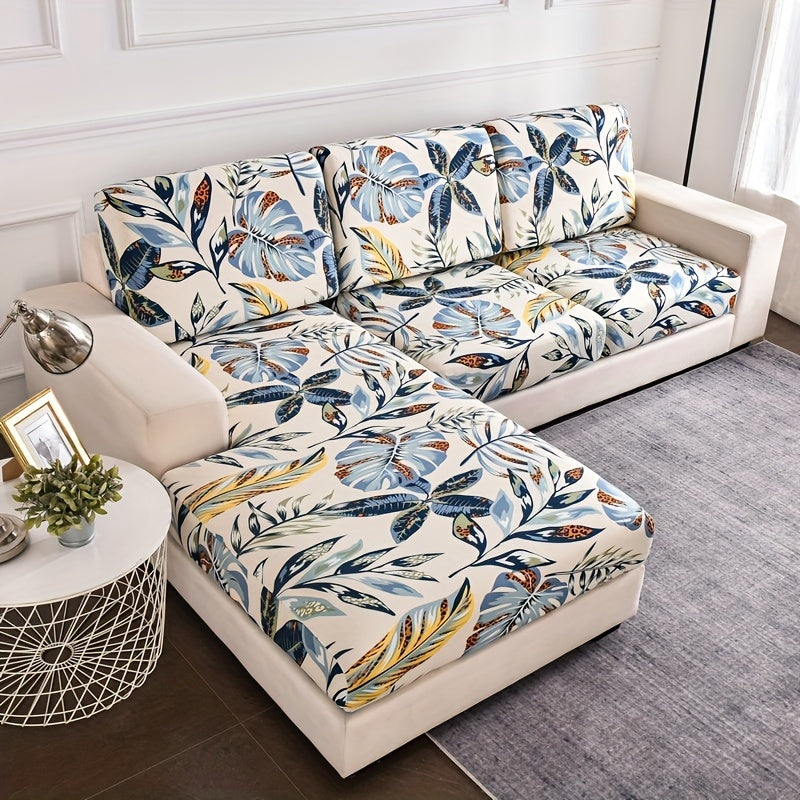 Floral Print Sofa Slipcover for Sofas of All Sizes, Machine Washable