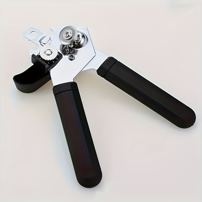 3-in-1 stainless steel manual can opener with knife for the kitchen