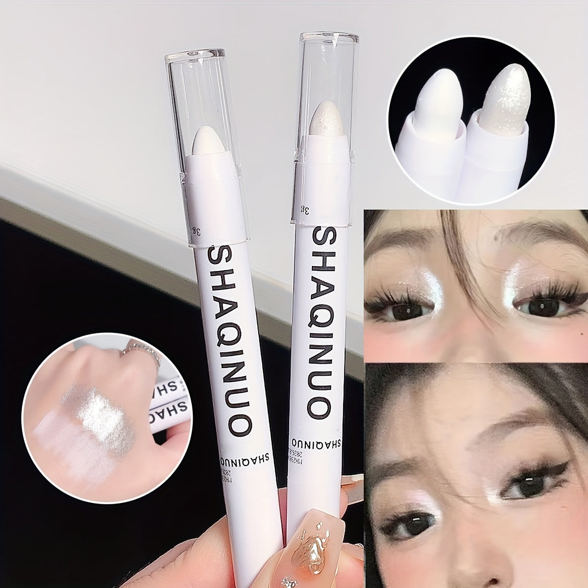 Eye Highlighter for Music Festival, Brightening Pen for Eye Corners, Glitter Eyelid Pen.