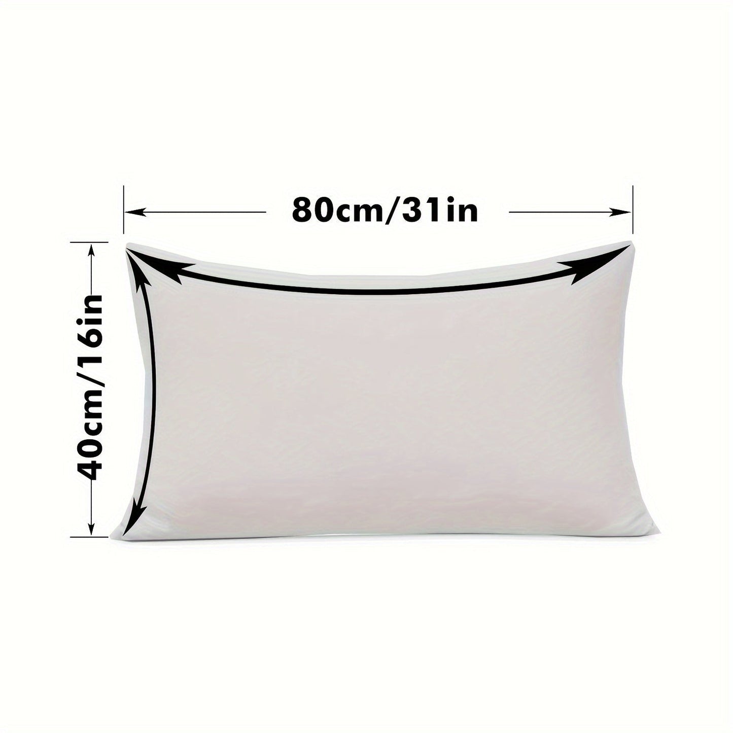 Waterproof Gray Pillowcase with Zipper Closure - Made with Soft, Breathable Polyester Fabric, Machine Washable, Ideal for Bedroom & Living Room Decor