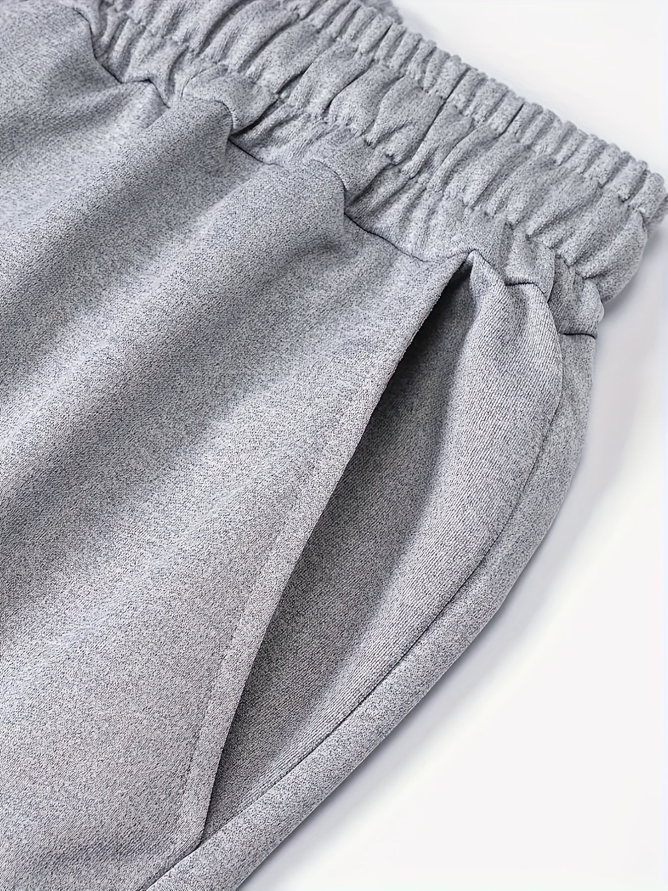 Solid 3-piece shorts for plus size men, perfect for summer outdoor sports.