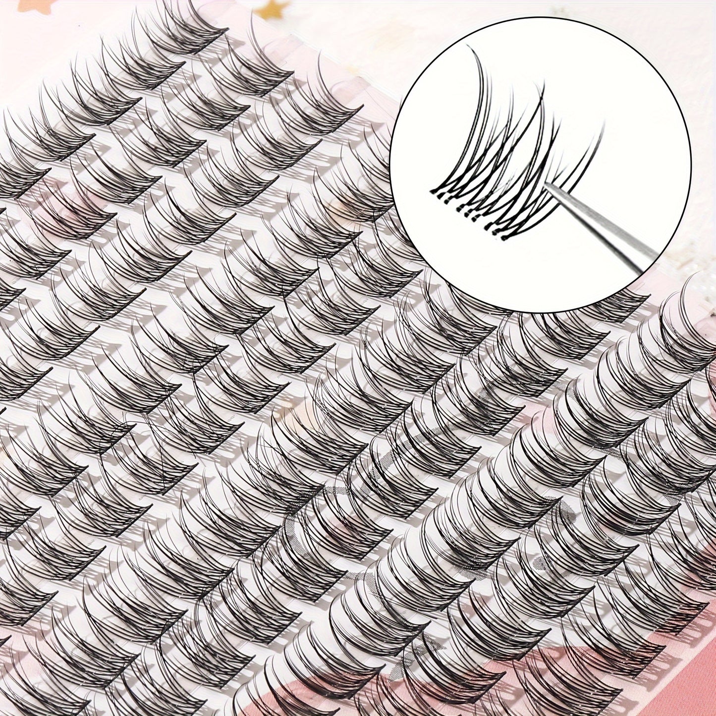 DIY false eyelashes in cartoon style with a natural look, C curl, 10-12mm length, 0.05mm thickness, beginner-friendly, reusable, single pair pack