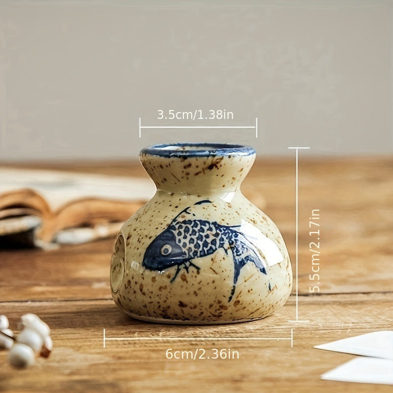 [Top Pick] Retro Ceramic Toothpick Holder, Stylish Toothpick Dispenser for Home and Restaurant Use, Includes Storage Box