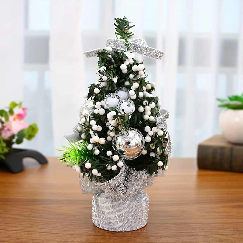 Mini Christmas tree table ornament gift ball.