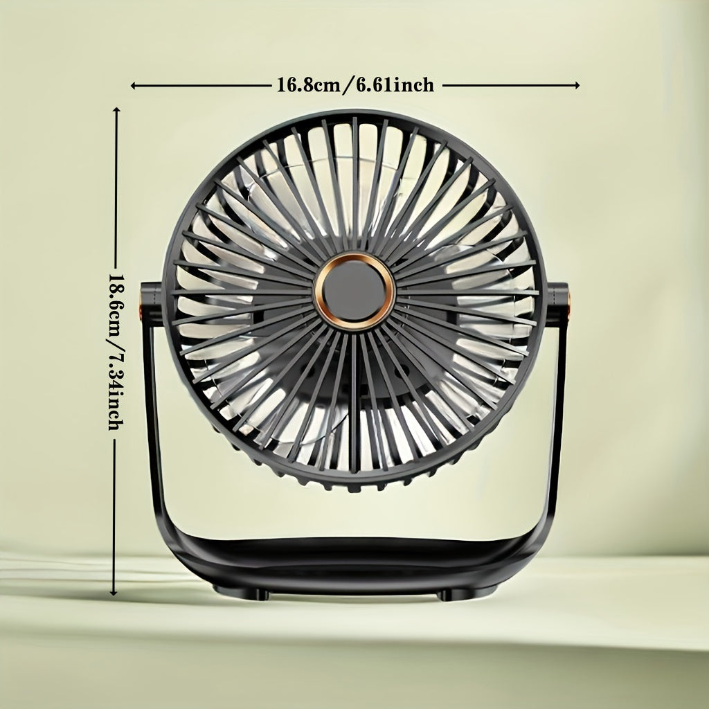 Top-selling JKUOO Portable Desktop Fan features 5-speed adjustability, ultra-quiet operation, USB rechargeability with built-in lithium battery, touch control, and rapid air circulation for indoor environments. Perfect for long-lasting use in a variety