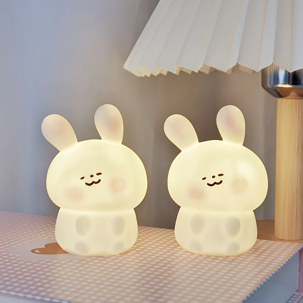 Blush Rabbit Lumious Toy for Desktop Decoration.