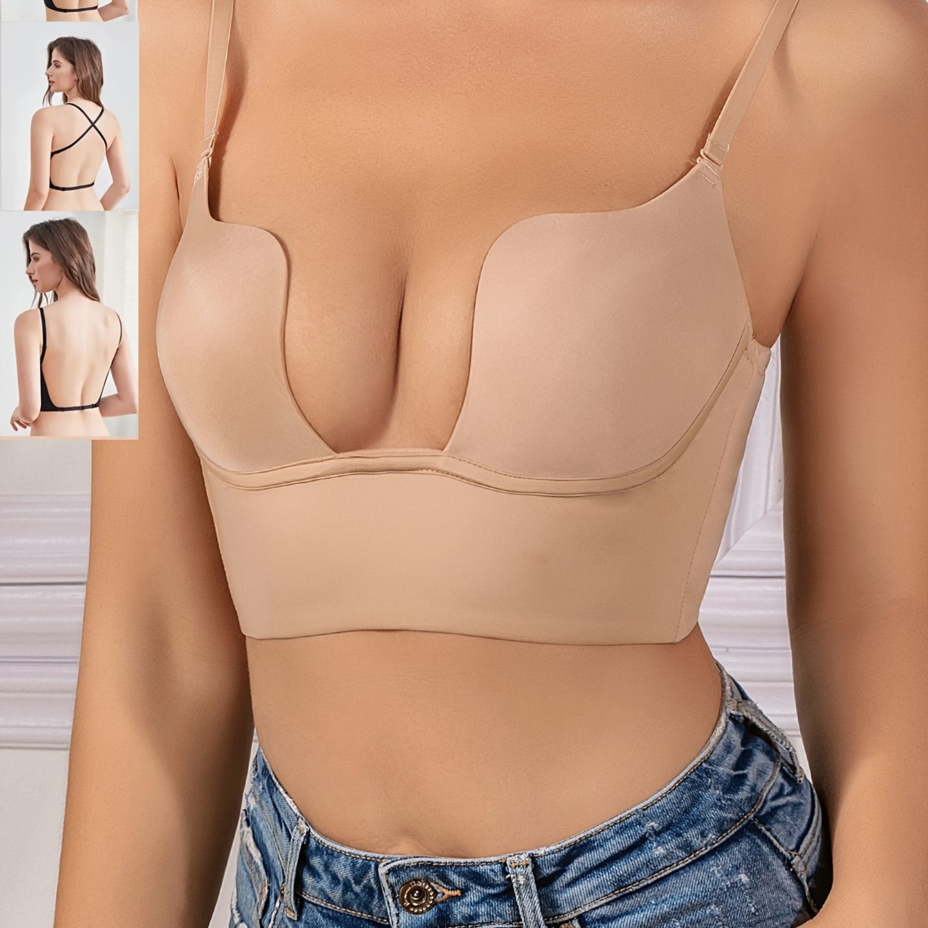 Scoop bra, push up t-shirt bra for women's lingerie & underwear.