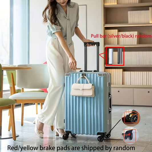 Durable 20-inch travel trolley with spinner wheels, USB port, combination lock, and large capacity. Comes in various colors.