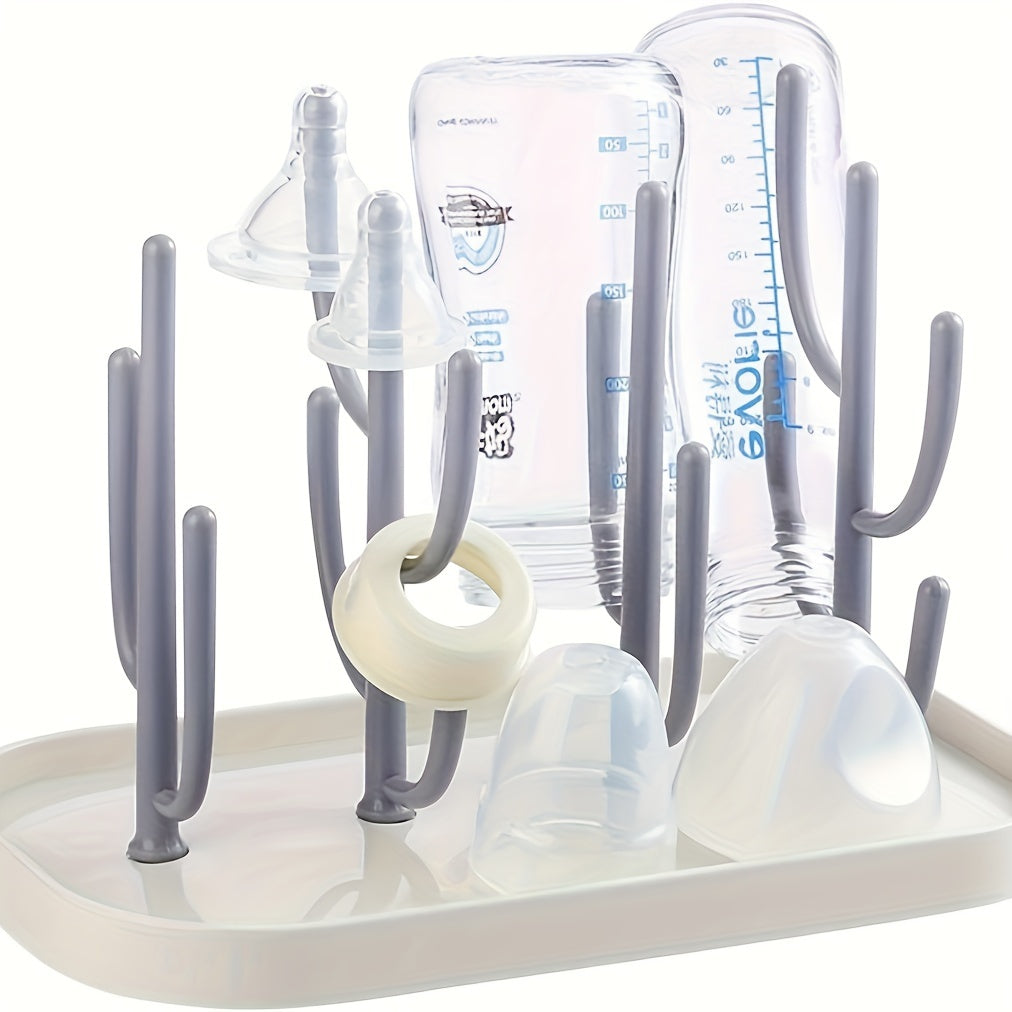 1 piece Cactus Shaped Feeding Bottle Drying Rack, perfect for drying bottles, great for holidays like Christmas, Halloween, Thanksgiving Day, New Year's, and Valentine's. Ideal as a gift.