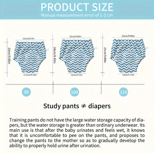 Set of 2 Youngsters & Youngsters Potty Training Pants - Reusable, Waterproof & Leak-Proof Diaper Underwear for Ages 0-6