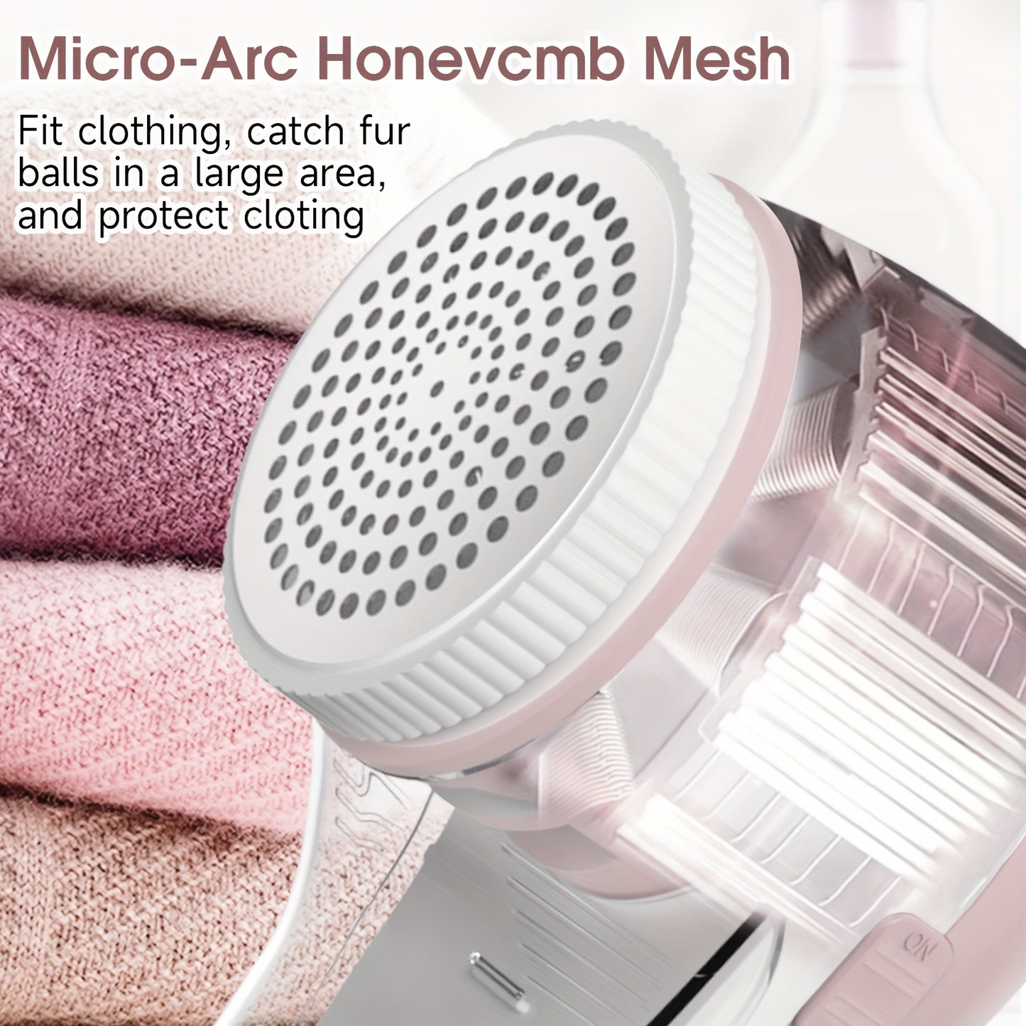 1 set including a 2-in-1 fabric shaver with built-in lint roller and 6-leaf blade USB rechargeable sweater shaver for removing lint and fuzz from clothes, bedding, furniture, carpet, and