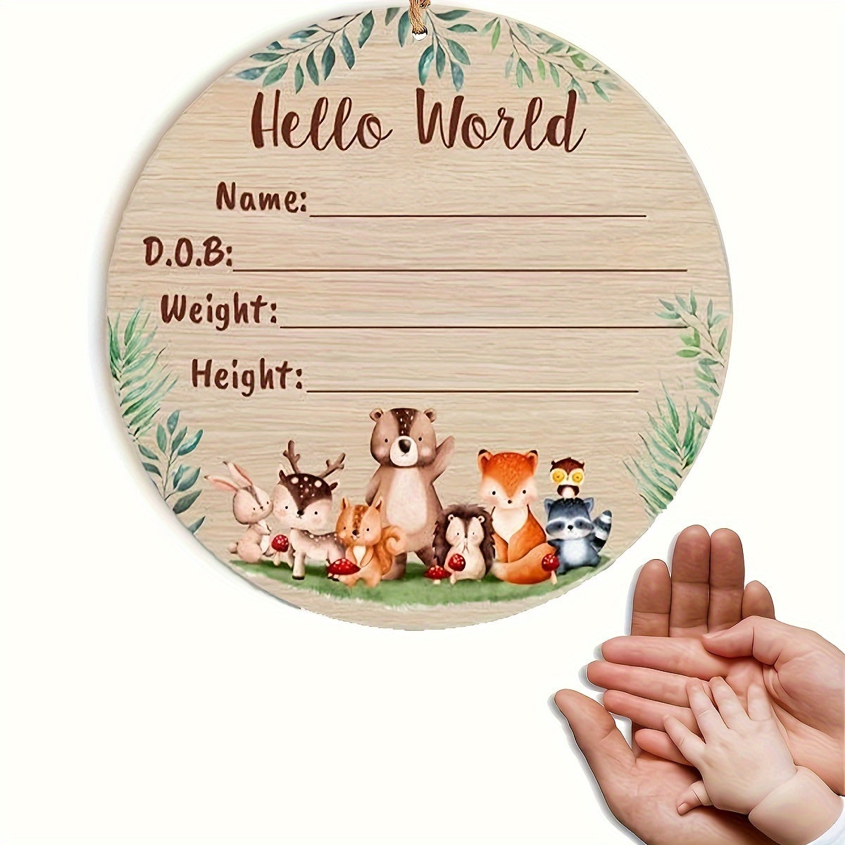 Signs for Announcing a New Arrival: DIY Birth Announcement, Hello World Announcement, Hospital Birth Announcement, Personalized Name Announcement