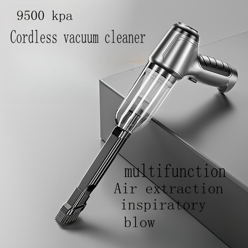 Powerful multi-functional car wireless vacuum cleaner with strong suction and blow capabilities, suitable for household use.