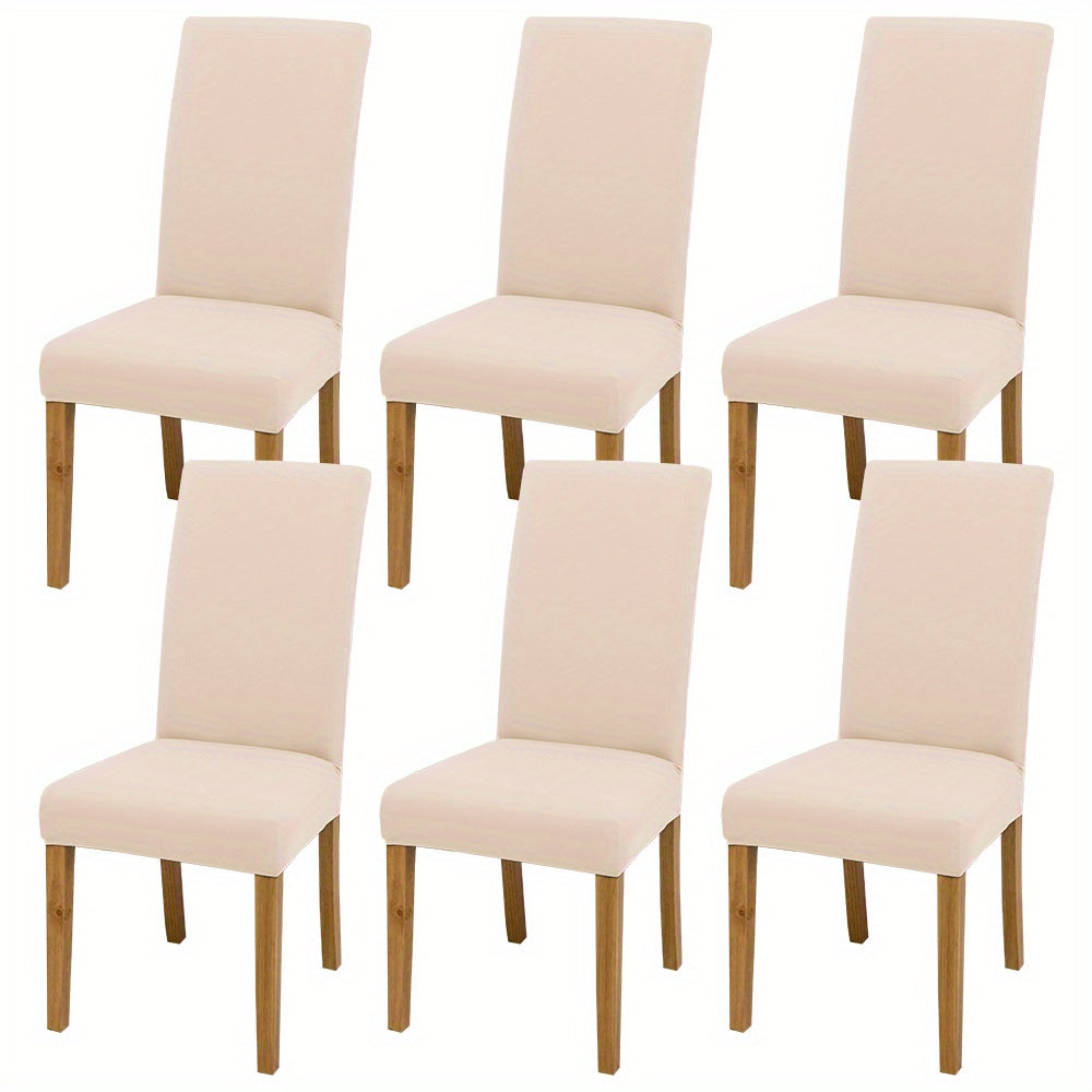 4/6 pcs Elastic Chair Covers for Home Kitchen