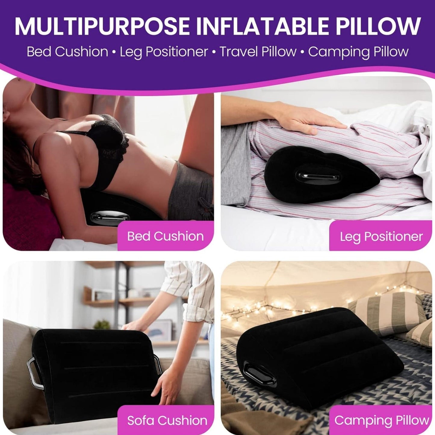 Sleep comfortably during pregnancy with pregnancy pillows that offer support for your back, legs, and belly. For added safety, consider adding handrails to your bed. Opt for an inflatable maternity pillow that can be easily deflated for travel and fits