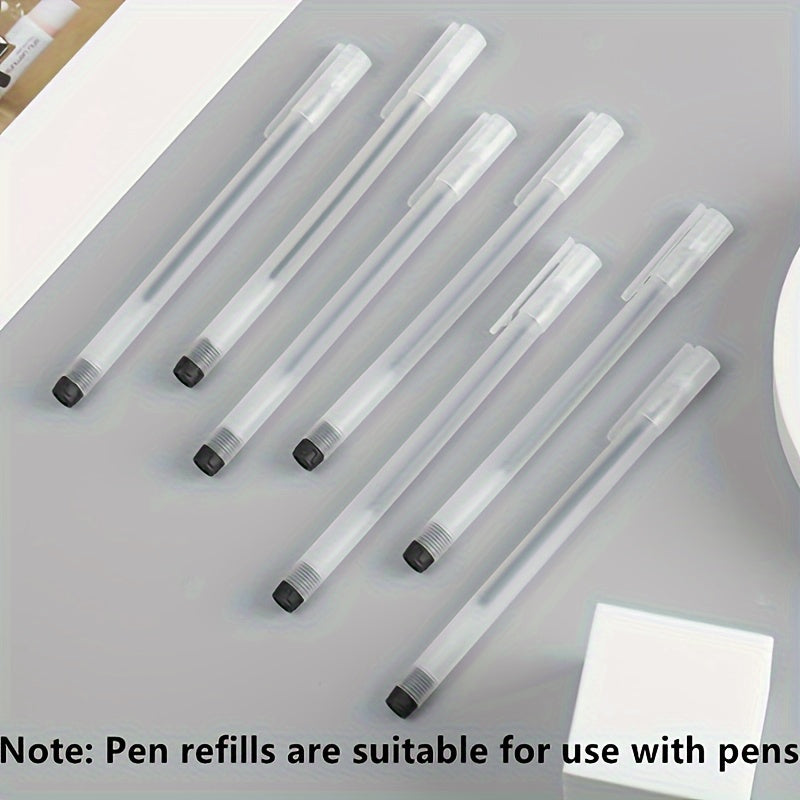 100pcs Gel Pen Refills in Red, Blue, and Black Ink, 0.5mm, ideal for office and school writing supplies.