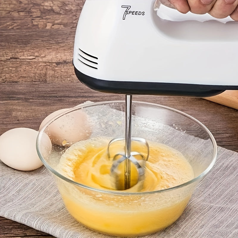 1 PANCERKA Electric Mixer with 7-Speed Handheld Whisk, Electric Egg Beater, Kitchen Appliance Mixer for Auxiliary Mixing in Kitchen Bowls