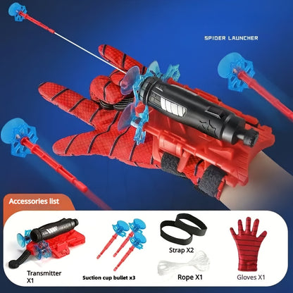 A Spider Shooting Toy Set with Hero Wrist Launcher is a fun novelty toy for kids, perfect for parties and gatherings, making it an ideal gift.