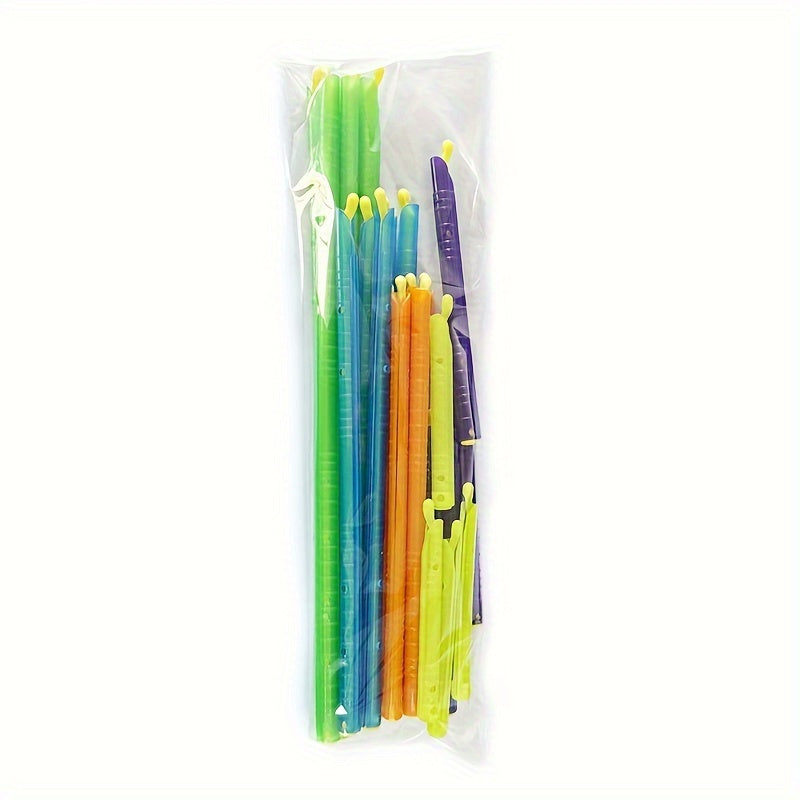 Set of sealing sticks for splitting, clipping, and keeping food, tea, coffee, snacks, milk powder fresh. Includes sealing sticks and strips for fresh-keeping.