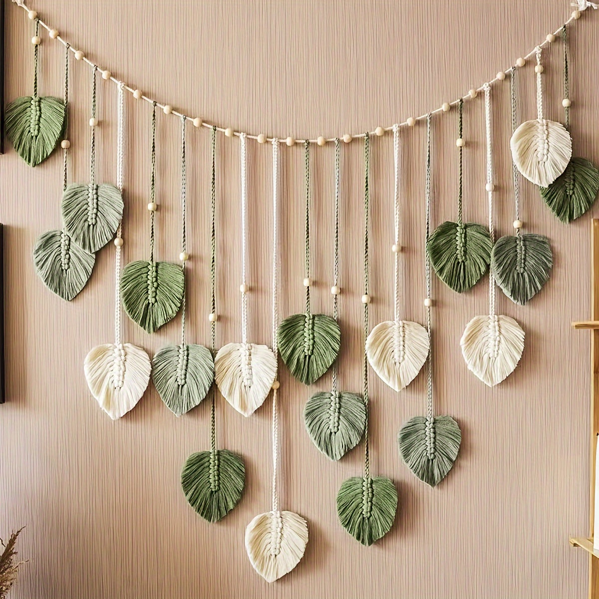 Enhance Your Home with Stunning Room Decor, Handcrafted Leaf Wall Hanging, Contemporary Macrame Tapestry Art, Boho Wall Decor, Unique Feather Wall Hanging, Perfect Gift for Mom for Halloween or Christmas