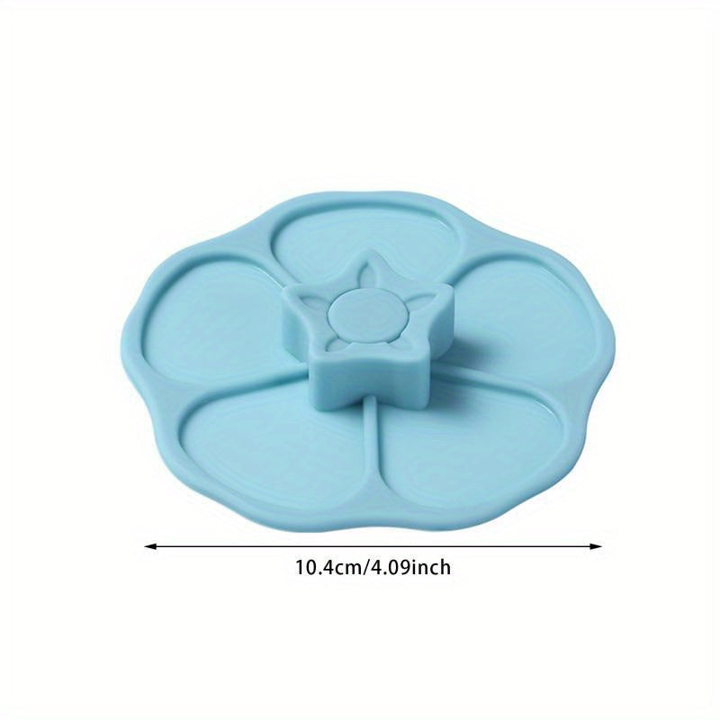 Silicone Cup Lid in the Shape of a Flower - Safe for Food Contact, Leak-Proof, Dust-Proof, Clean Cover for Drinks