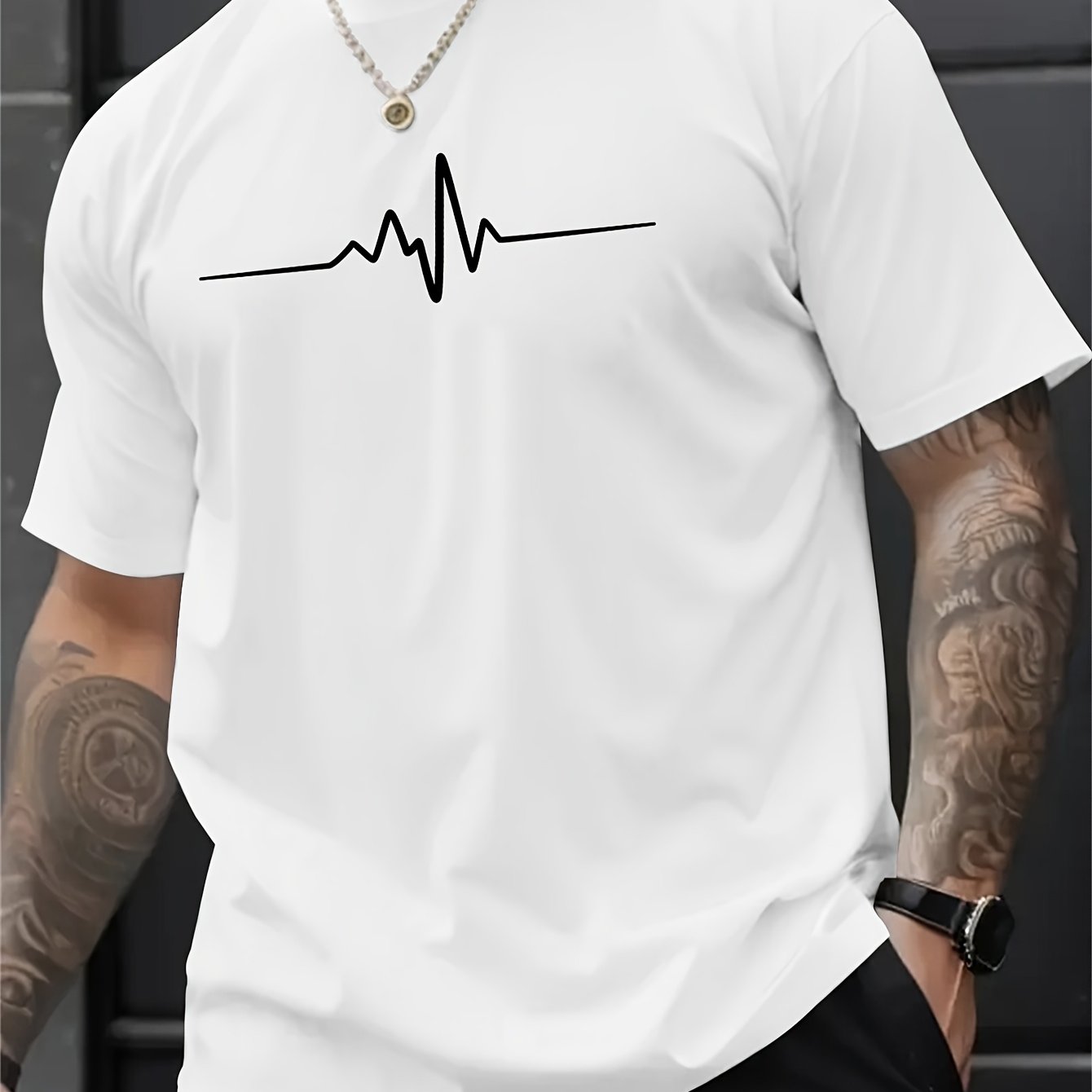 Stylish summer crew neck short sleeve sports t-shirt for men, perfect for any occasion.