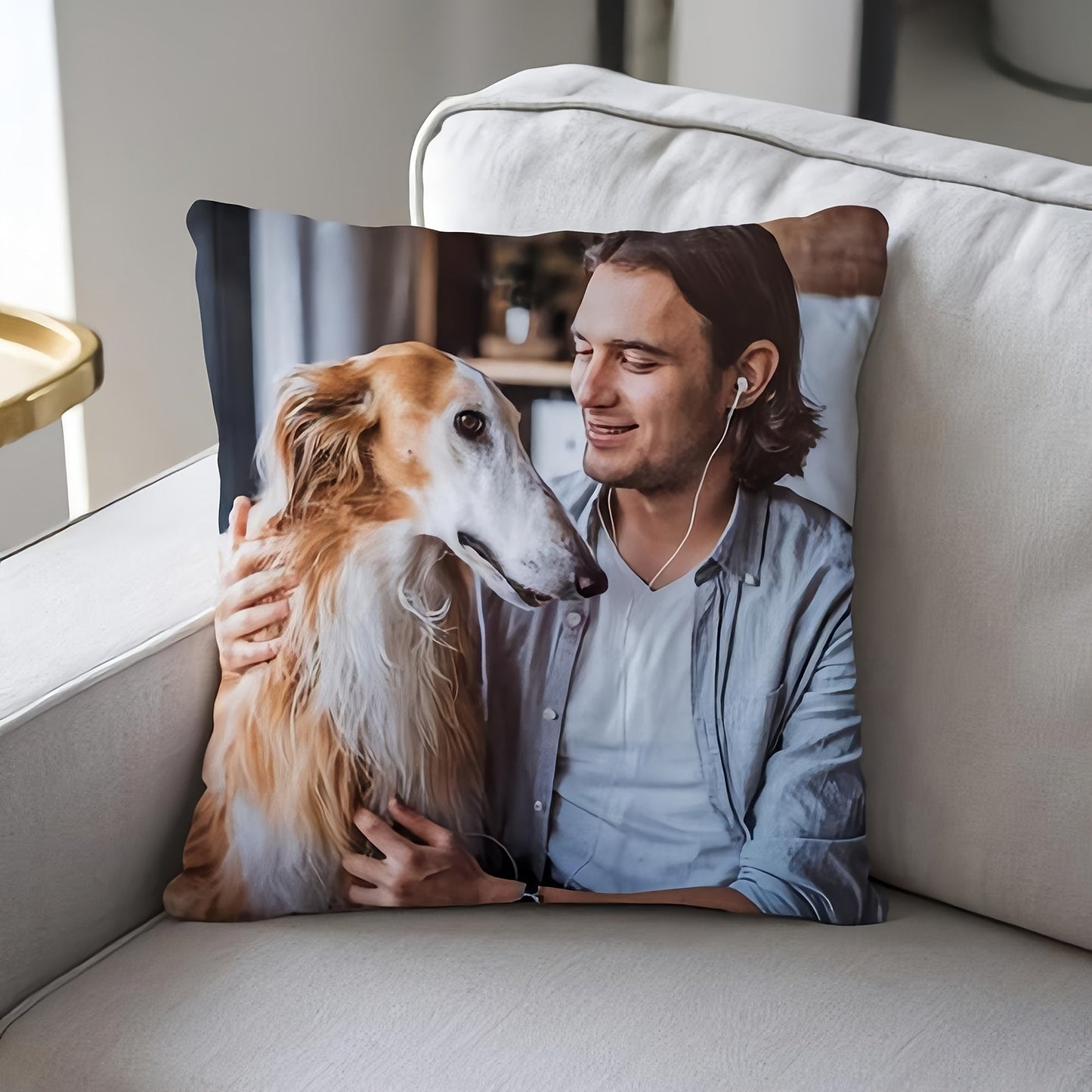 Get a personalized pillowcase featuring your favorite pictures and text, perfect for Valentine's Day, weddings, anniversaries, or as a special homemade holiday gift. This single-sided printed pillowcase measures 45.72 x 45.72 cm and does not include a